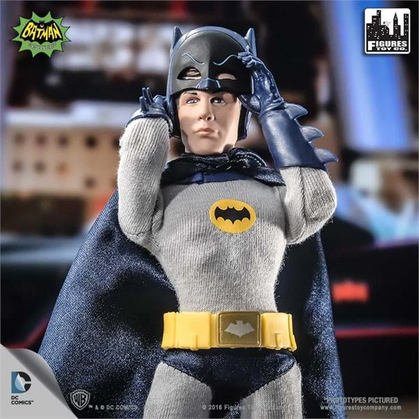 Figures Toy Company Batman Classic TV Series - Batman (Removable Cowl) 8" Action Figure 5 Figures Toy Company Batman Classic TV Series - Batman (Removable Cowl) 8" Action Figure