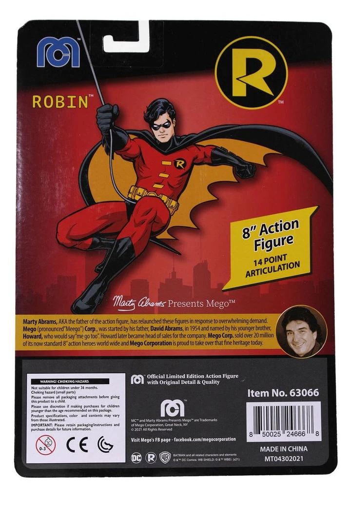Mego DC Wave 13 - Robin 8" Action Figure All Mego 2 Mego DC Wave 13 - Robin 8" Action Figure All Mego