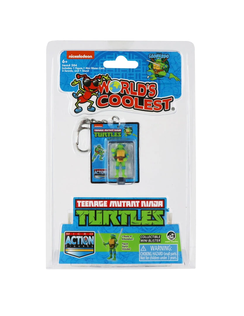 World's Smallest Teenage Mutant Ninja Turtles Leonardo Micro Action Figure 1 World's Smallest Teenage Mutant Ninja Turtles Leonardo Micro Action Figure