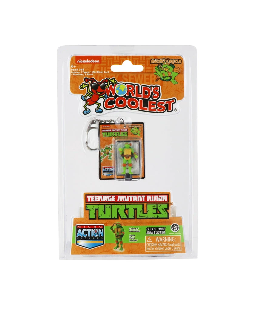 World's Smallest Teenage Mutant Ninja Turtles Michelangelo Micro Action Figure 1 World's Smallest Teenage Mutant Ninja Turtles Michelangelo Micro Action Figure