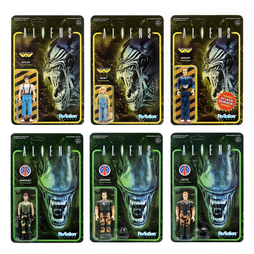 Super 7 Aliens ReAction Figure - Set Of 6 Humans 1 Super 7 Aliens ReAction Figure - Set Of 6 Humans
