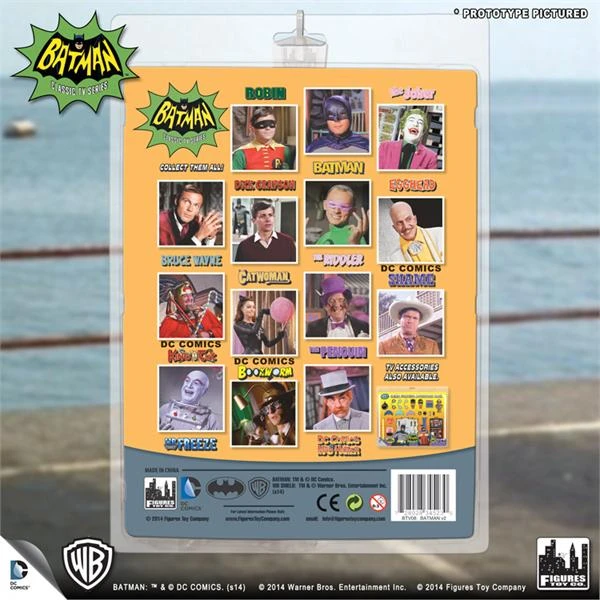 Figures Toy Company Batman Classic TV Series - Batman (New Head Sculpt) 8" Action Figure 2 Figures Toy Company Batman Classic TV Series - Batman (New Head Sculpt) 8" Action Figure