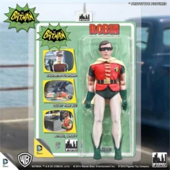 Figures Toy Company Batman Classic TV Series - Robin (Removable Mask) 8" Action Figure