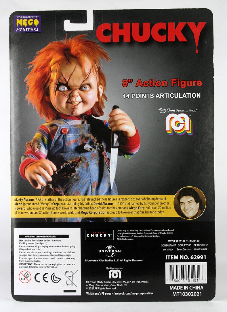 Mego Horror Wave 14 - Chucky 8" Action Figure All Mego 3 Mego Horror Wave 14 - Chucky 8" Action Figure All Mego