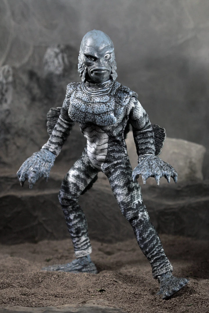 Clearance Damaged Package Damaged Package Mego Horror Wave 14 - B&W Creature From The Black Lagoon 8" Action Figure 2 Clearance Damaged Package Damaged Package Mego Horror Wave 14 - B&W Creature From The Black Lagoon 8" Action Figure