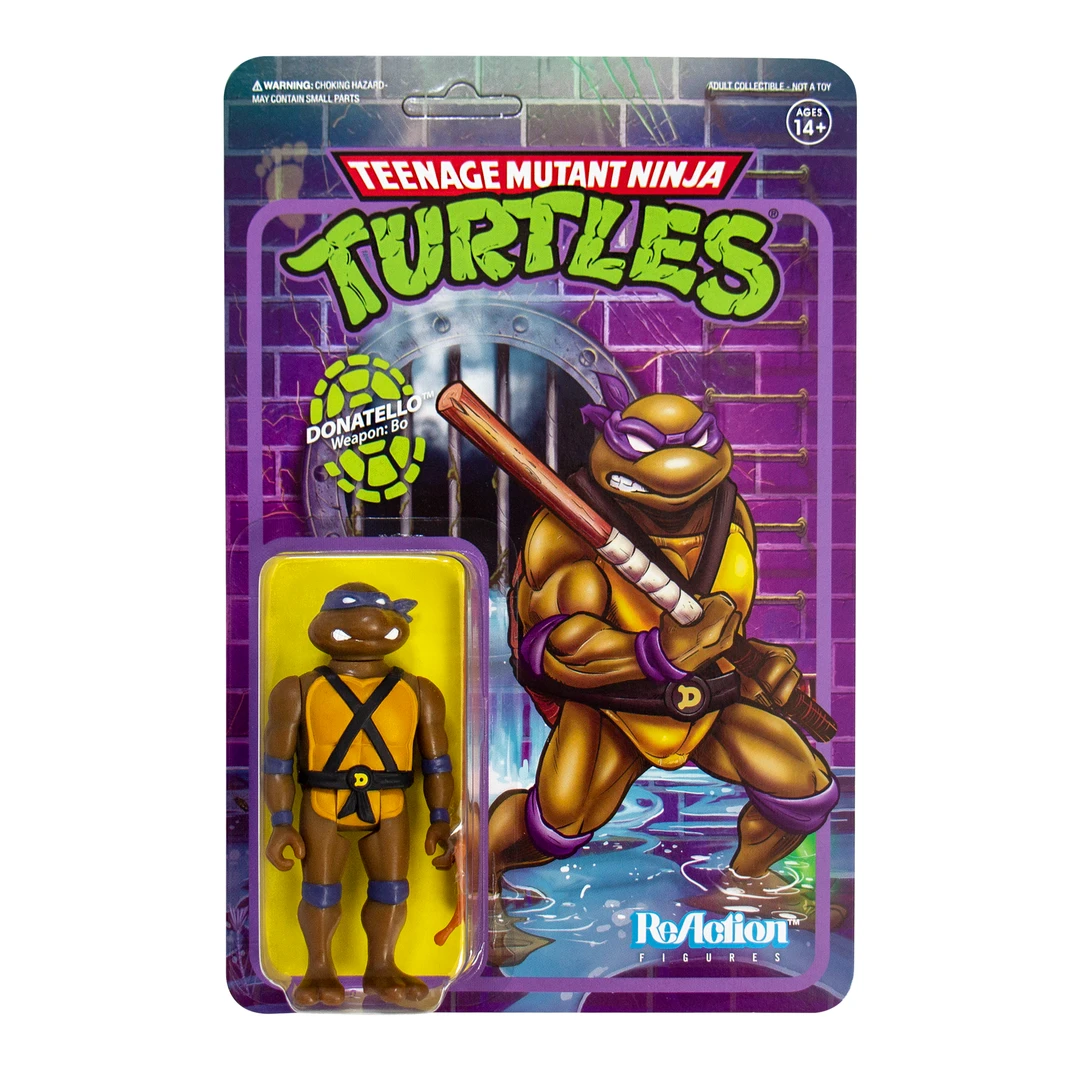 Super 7 Teenage Mutant Ninja Turtles ReAction Figure - Donatello 1 Super 7 Teenage Mutant Ninja Turtles ReAction Figure - Donatello