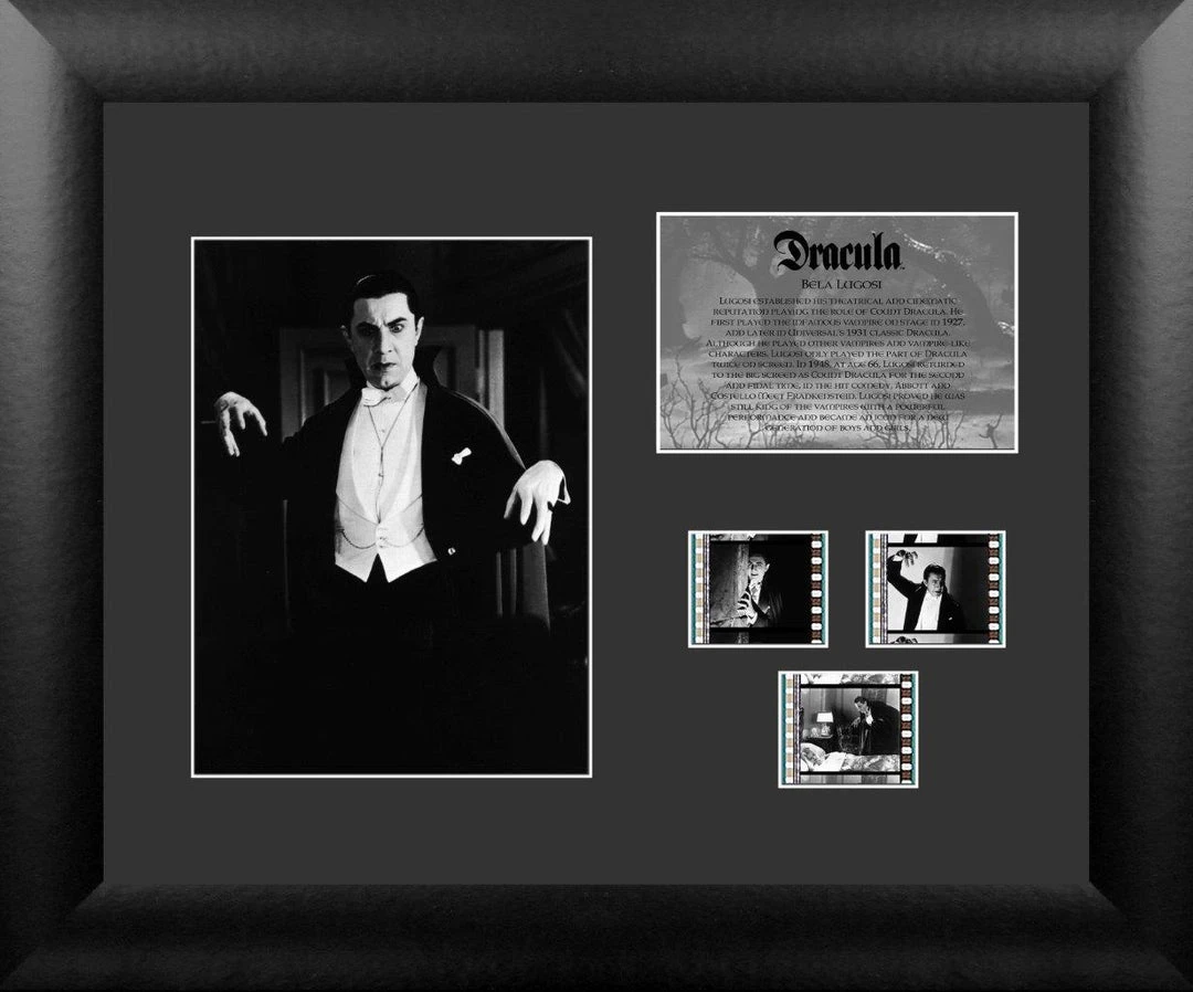 Film Cells LTD. Dracula (Bela Lugosi - 1931) Horror Presentation Film Cell 1 Film Cells LTD. Dracula (Bela Lugosi - 1931) Horror Presentation Film Cell