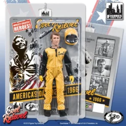 Figures Toy Company Evel Knievel (Black And Yellow Jumpsuit) 8" Action Figure