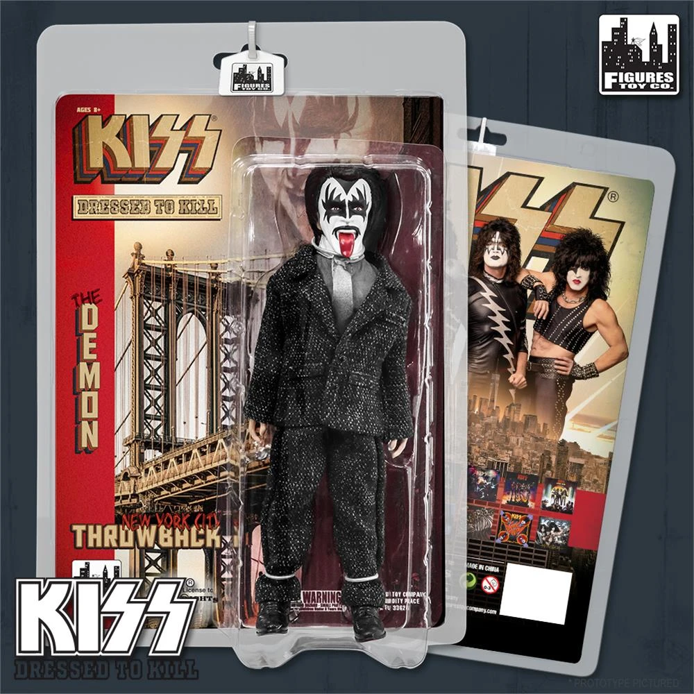 Figures Toy Company KISS- The Demon - Dressed To Kill (Throwback Series) 8" Action Figure 1 Figures Toy Company KISS- The Demon - Dressed To Kill (Throwback Series) 8" Action Figure