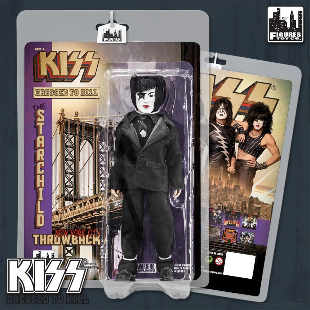 Figures Toy Company KISS- The Starchild - Dressed To Kill (Throwback Series) 8" Action Figure 1 Figures Toy Company KISS- The Starchild - Dressed To Kill (Throwback Series) 8" Action Figure