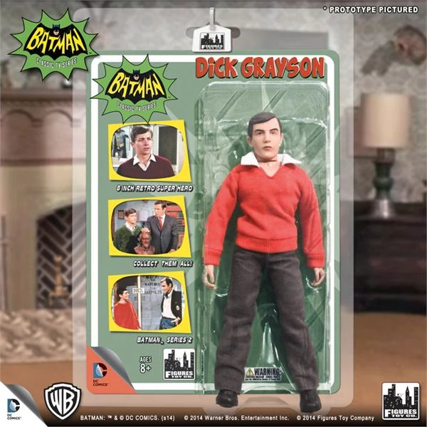 Figures Toy Company Batman Classic TV Series - Dick Grayson 8" Action Figure 1 Figures Toy Company Batman Classic TV Series - Dick Grayson 8" Action Figure