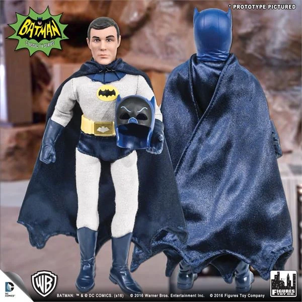 Figures Toy Company Batman Classic TV Series - Batman (Removable Cowl) 8" Action Figure 3 Figures Toy Company Batman Classic TV Series - Batman (Removable Cowl) 8" Action Figure