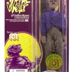 Mego Horror Wave 6 - The Face Of The Screaming Werewolf 8" Action Figure (Full Body Flock And New Outfit) All Mego