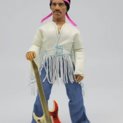 Mego Music Jimi Hendrix - Woodstock With Flocked Hair 8" Action Figure