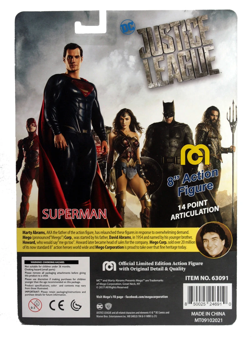 Mego DC Wave 14 - Henry Cavill Superman 8" Action Figure All Mego 3 Mego DC Wave 14 - Henry Cavill Superman 8" Action Figure All Mego