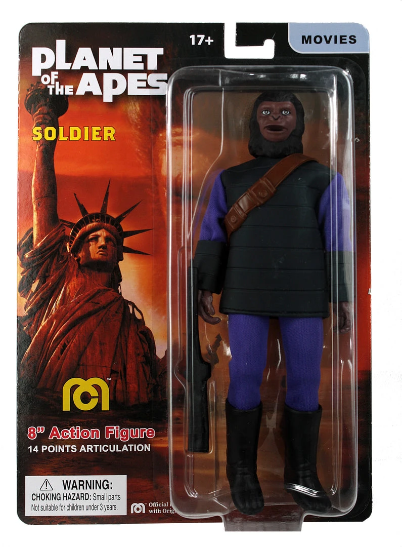 Mego Planet Of The Apes Wave 14 - Soldier Ape With Brown Bandolier 8" Action Figure 2 Mego Planet Of The Apes Wave 14 - Soldier Ape With Brown Bandolier 8" Action Figure