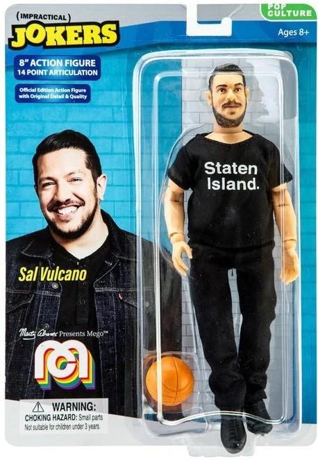 Damaged Package Mego Impractical Jokers Pop Culture Sal Vulcano 8" Action Figure