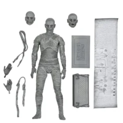 NECA - Universal Monsters - Ultimate Mummy (B&W) 7" Action Figure (Pre-Order Ships June) Mego