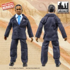 Figures Toy Company Presidents - Barak Obama (Blue Suit) 8" Action Figure