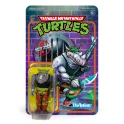 Super 7 Teenage Mutant Ninja Turtles ReAction Figure - Rocksteady