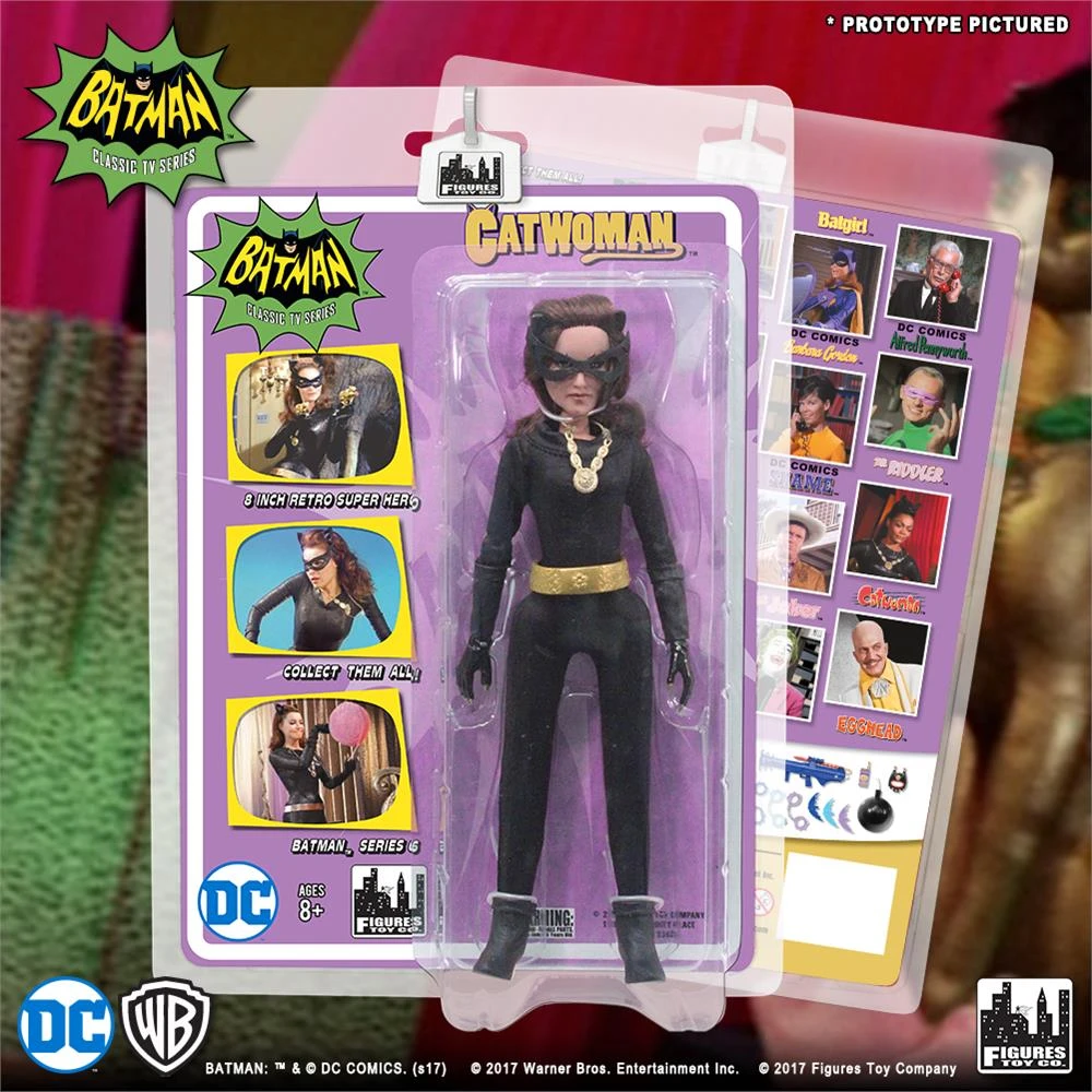 Figures Toy Company Batman Classic TV Series - Catwoman (Julie) 8" Action Figure 1 Figures Toy Company Batman Classic TV Series - Catwoman (Julie) 8" Action Figure