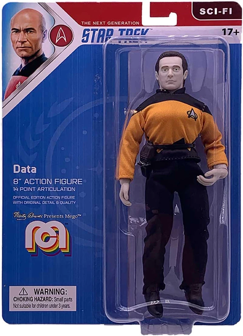 Mego Star Trek Wave 8 - Data 8" Action Figure 1 Mego Star Trek Wave 8 - Data 8" Action Figure
