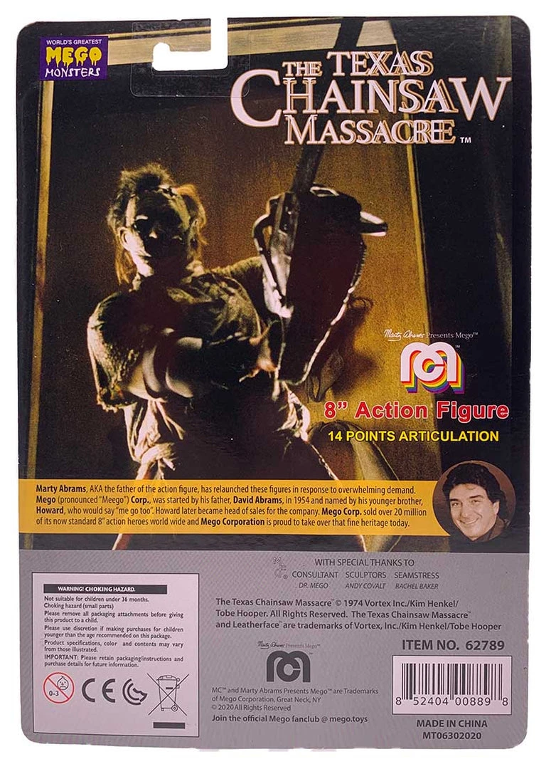 Damaged Package Mego Horror Wave 8 - Texas Chain Saw Massacre - Leatherface 8" Action Figure (Red Chain Saw) All Mego 2 Damaged Package Mego Horror Wave 8 - Texas Chain Saw Massacre - Leatherface 8" Action Figure (Red Chain Saw) All Mego