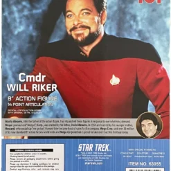 Mego Star Trek Wave 13 - Will Riker 8" Action Figure All Mego